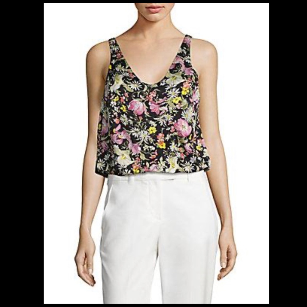 3.1 Phillip Lim • Meadow floral silk tank top